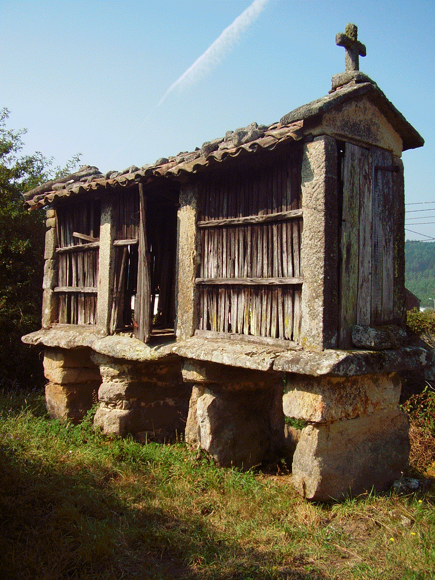 Imaxe dun hórreo na aldea de Revixós