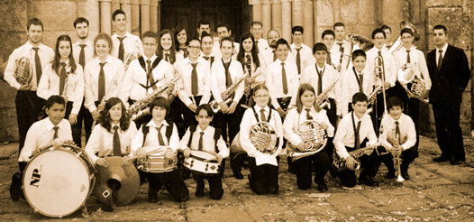 Imaxe da banda de música municipal de Padrón