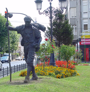 Imaxe da estatua do peregrino